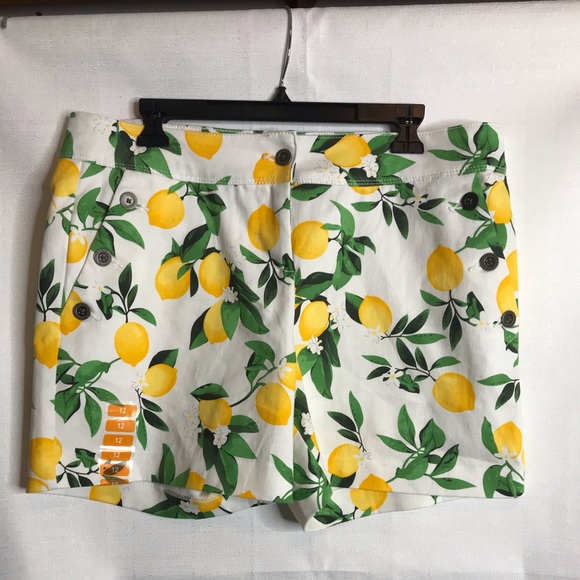 isaac mizrahi lemon shorts